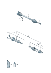 4KE501204C-Propeller shaft Joint assy-grease  D-24.06.2019 -23.01.2023