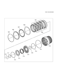 24270819-Plate, 2-3-4-5-7-9-10 clutch (fiber) (* package 1)