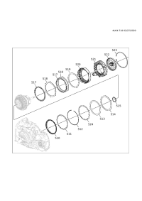 24278260-Piston, 3-8 clutch (Q/BQB413-2009 B170P1) (* package 3)