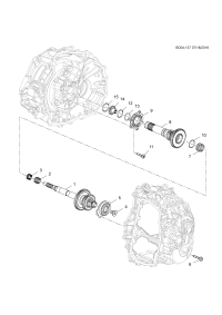 24276977-Ring-input shaft bearing snap (part 8) (R1)