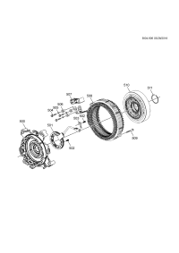 24254001-Retainer, drive motor rotor bearing