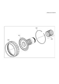 24285615-Grommet, direct overdrive sun gear shaft (* package 1)