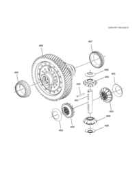 24279804-Bearing, front differential housing (486 parts)