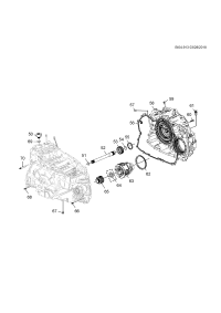 24254013-Gasket, automatic transmission torsion damper and differential housing