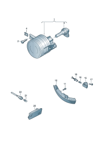 1KD941699-Halogen fog lamp D-28.07.2007 -05.09.2010