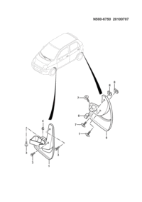 24539445-MUDGUARD, FRONT