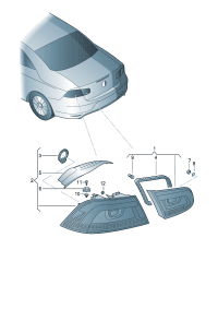 1Q0945095S-LED taillight