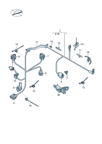 5WB971111AF-Harness, for electronic control Booster-power steering
