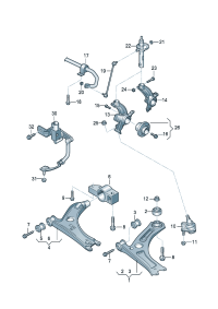 1K0407183M-RUBB MOUNT
