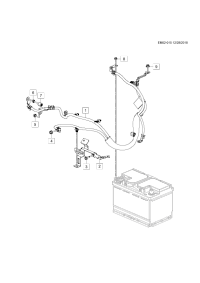 26297232-Cable (torque: battery terminal M6 nut D9/-1.5NM S7.5-10.5NM) (mark 26297232)