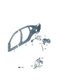 18D810970H-WHEEL HOUS/VW /BORA/1998