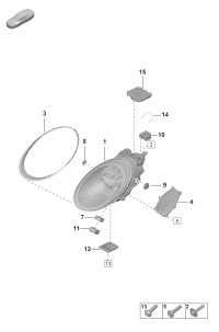 9P5941114D-Bundled with dot matrix LED headlamp