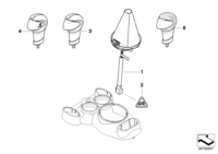 25162752946-Cover select lever automatic transmission