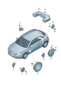 8X0035399C-Speaker assy-tweeter D-20.12.2010
