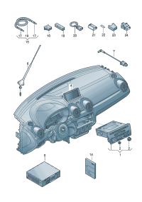 8X0035766-Electronic device-information MMI 3G Cont unit  D  -07.11.2011