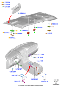 8L7Z13A701AC-lamp assy