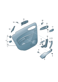 8X0035423A4PK-Speaker panel (ghost (black))