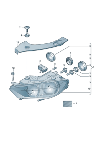 1K8941005Q-Halogen double lamp (For traffic only)  D-08.09.2014