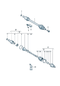 1K0407271FC-Band f joint Shaft, half swing  D-20.06.2005