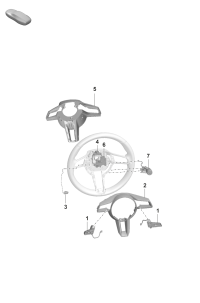 992919680D-Sw assy Steering wheel
