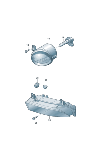 1ZD947407-LED headlamp Lamp assy-daytime running