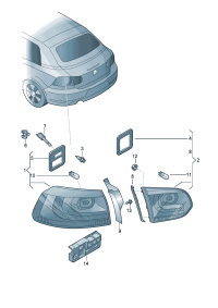 5K7945207B-LED taillight