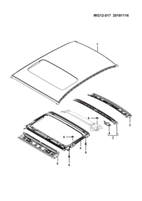 24553377P-Roof lid assy. (3298787 sq. Mm)