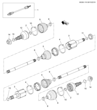 26698206-Shaft, front drive (incl. 2-13)