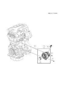 26291602-Alternator (for front service 2019-01-14) (incl. 3)