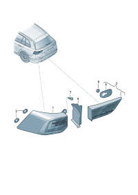 5HG945207-LED taillight