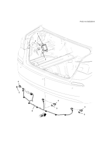26235762-Harness, rear object alarm sensor (DB part)