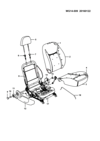 24553631-Knob, passenger recliner