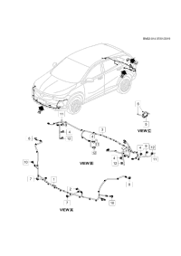 26237655-Harness, rear object alarm sensor