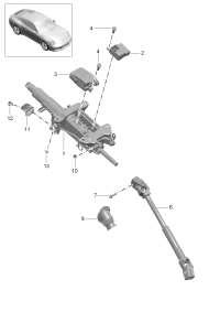 99134701516-Steering column (Assy) Porsche panamera: