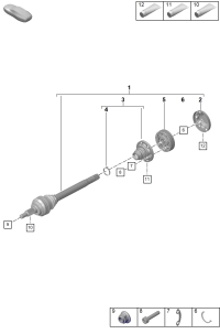 992501201C-Shaft, half swing Deprecated parts