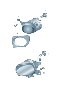 8D0941699B-Halogen fog lamp
