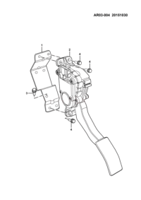 24556725-Pedal assy-electra