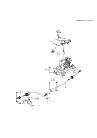 26386872-Handle, a/t control lever (no support required)