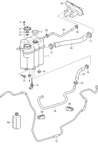 98710666401-RADIATOR HOSE W124/E200/E220