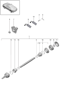 98133202461-Shaft, half swing