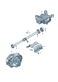 1K0521101H-PORSCHE CAYENNE CARDAN SHAFT