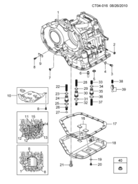 5482343-Bolt, valve body cover (M8X1.0X20)