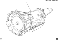 89037525-TRANSMISSION,AUTO (SERV)(CODE 6KZD)(REMANUFACTURED-NOT FOR SALE WHERE IMPORTS AR