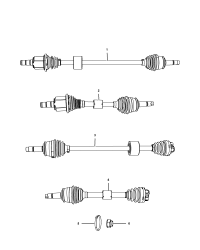 68070393AC-SHAFT AXLE HALF