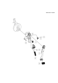 26254028-Pedal, accelerator and brake (incl. 2-8)