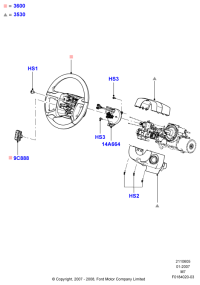 8L8Z14A664A-Contact assy-air bag