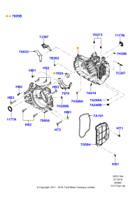 9L8Z7005F-Housing assy-transmission, MAVERICK 2007-(3.0L 4V OHC V6 DURATEC 230HP)