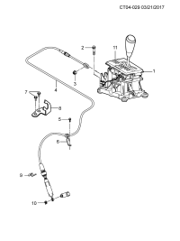96832114-Cover, a/t shift indicator slider (4.004)