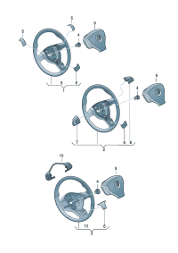 1Q0419091AG-Steering wheel