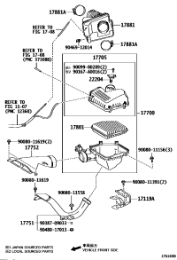 17801AD010-ELEMENT SUB-ASSY, AIR CLEANER FILTER